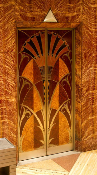 Chrysler elevator door