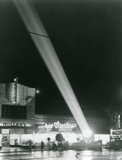 Searchlight used in a civilian setup