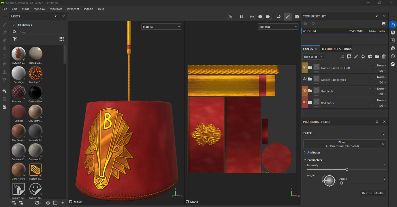 Fez Hat UV's and Textures